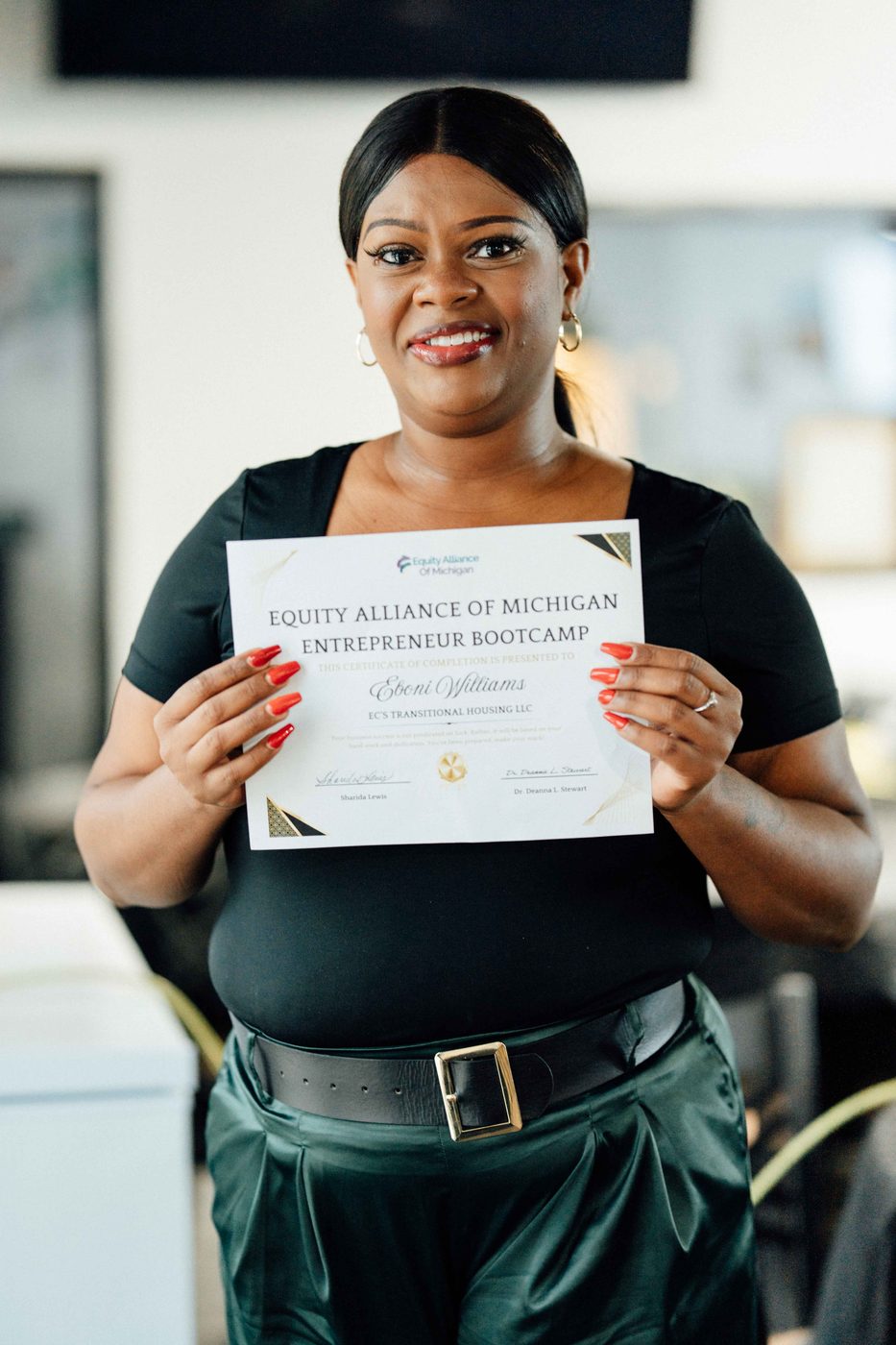 Graduate with certificate