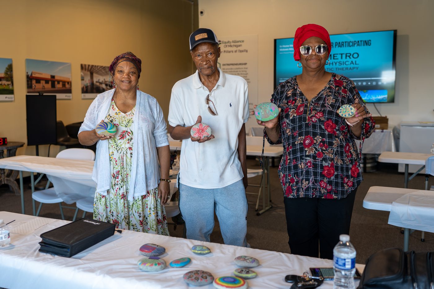 Seniors at the wellness event
